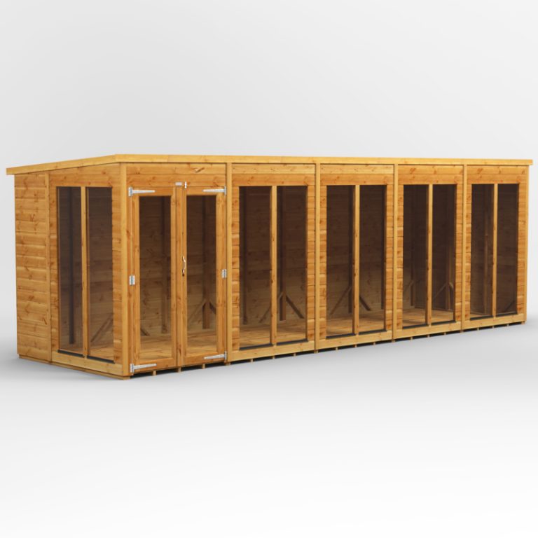 Oren 20' x 6' Shiplap Contemporary Long-Room Summer House