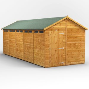 Oren 20' x 8' Shiplap Modular Custom Apex Security Shed