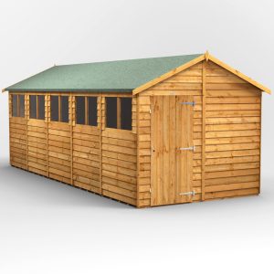 Oren 20' x 8' Overlap Modular Custom Apex Shed