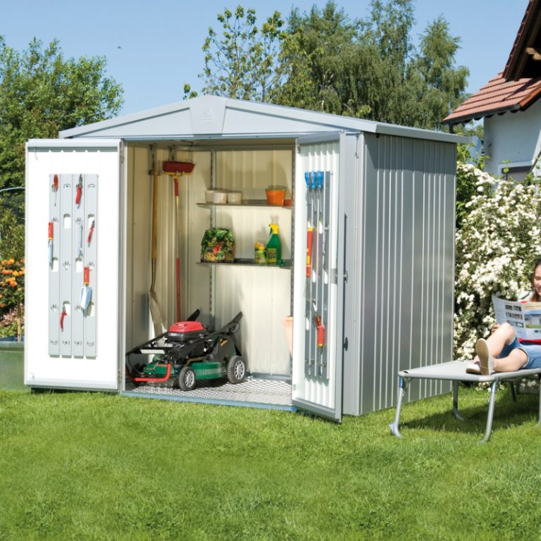 Biohort Europa Size 3 Premium Metal Shed - Silver