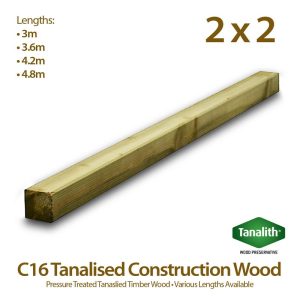 Holt Trade 2" x 2" C16 Tanalised Construction Timber - 4.8m