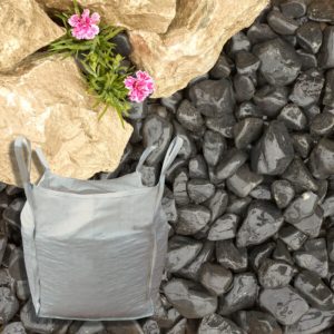Bulk Bag 40-60mm Onyx Black Cobbles