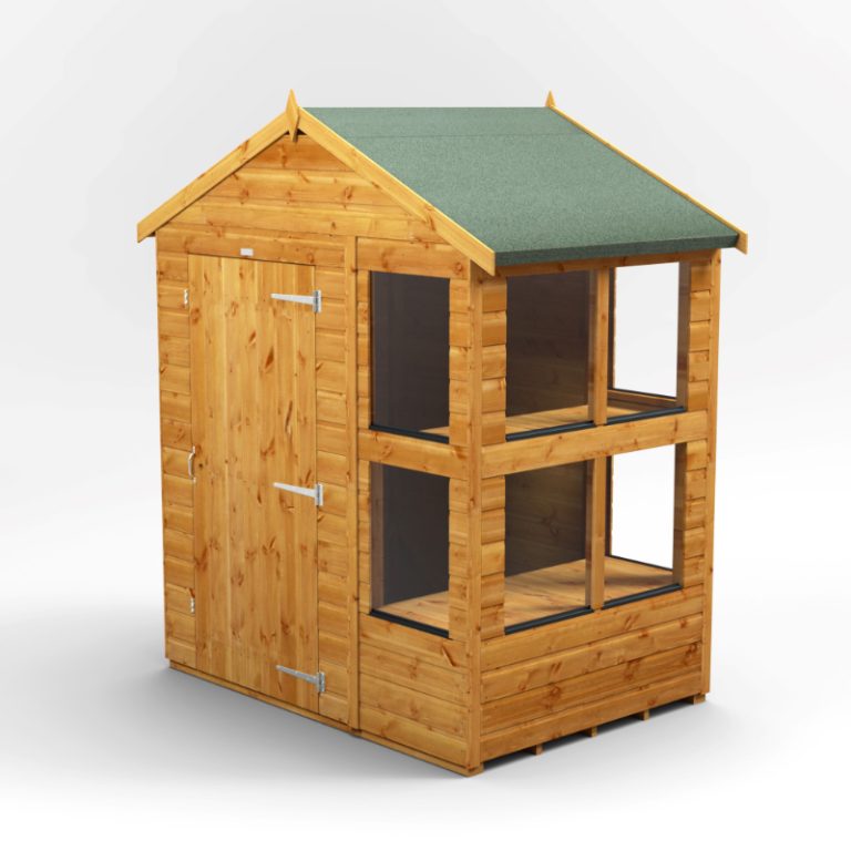 Oren 4' x 6' Shiplap Modular Custom Apex Potting Shed