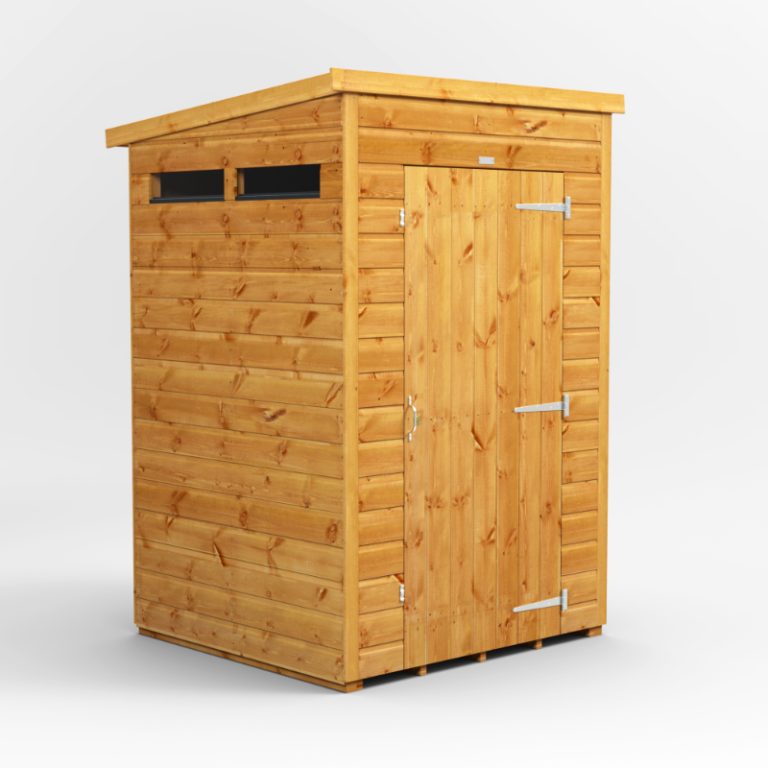 Oren 4' x 4' Shiplap Modular Custom Pent Security Shed