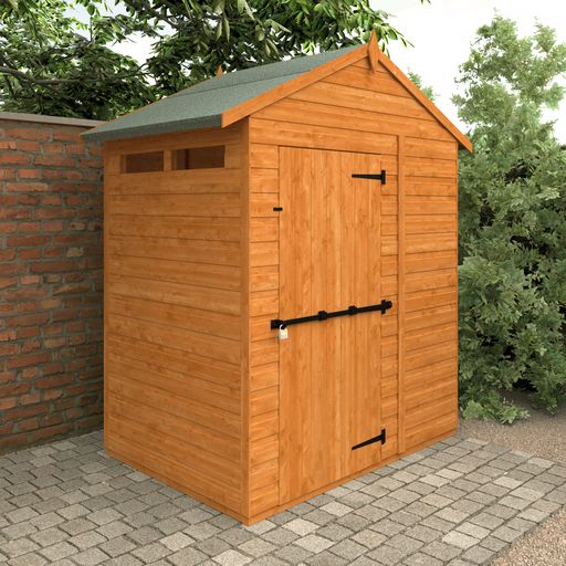 Redlands 4' x 6' Shiplap Modular Apex Security Shed