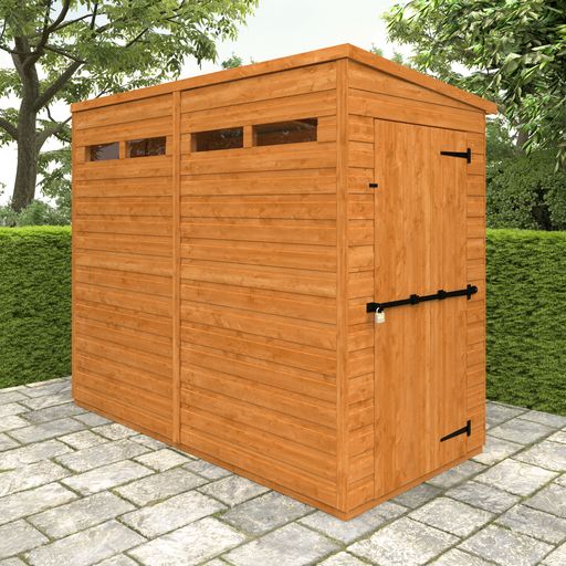 Redlands 4' x 8' Shiplap Modular Pent Security Shed