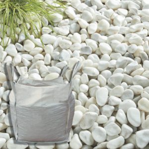 Bulk Bag 50-70mm Pearl White Cobbles