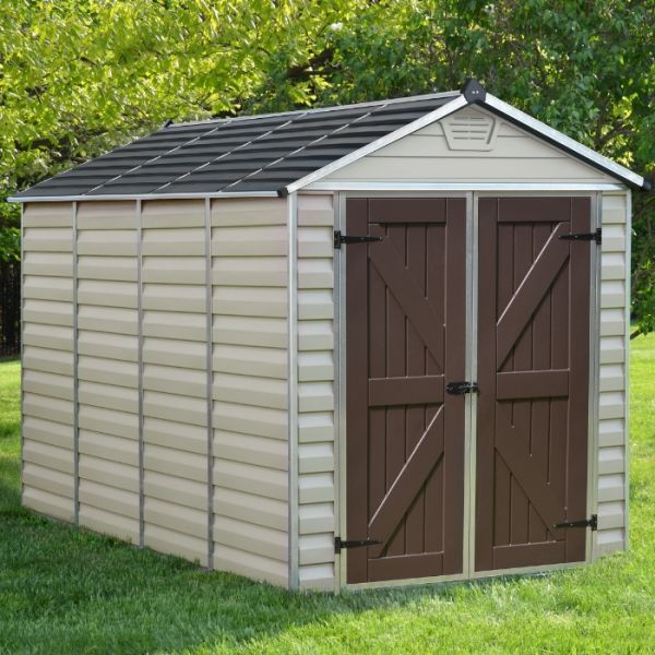 Palram - Canopia 6' x 10' Skylight Plastic Tan Shed