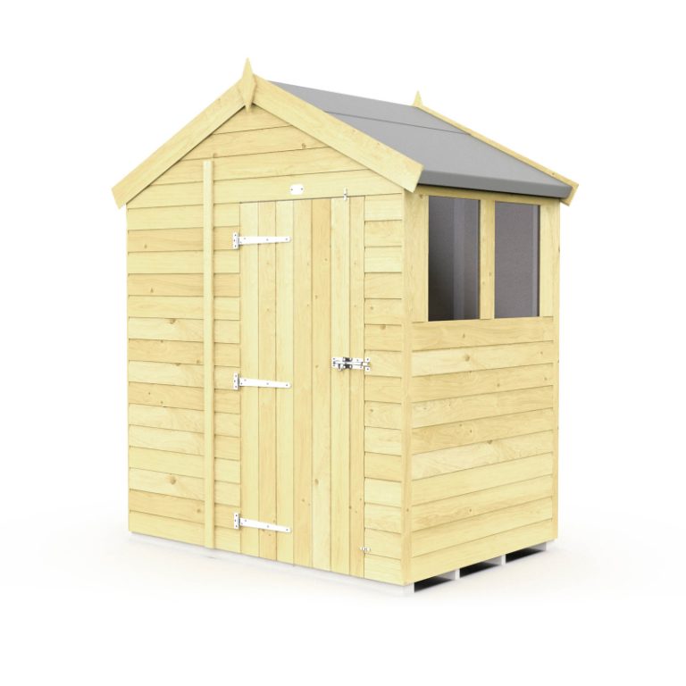 Holt 6' x 4' Pressure Treated Shiplap Modular Apex Shed
