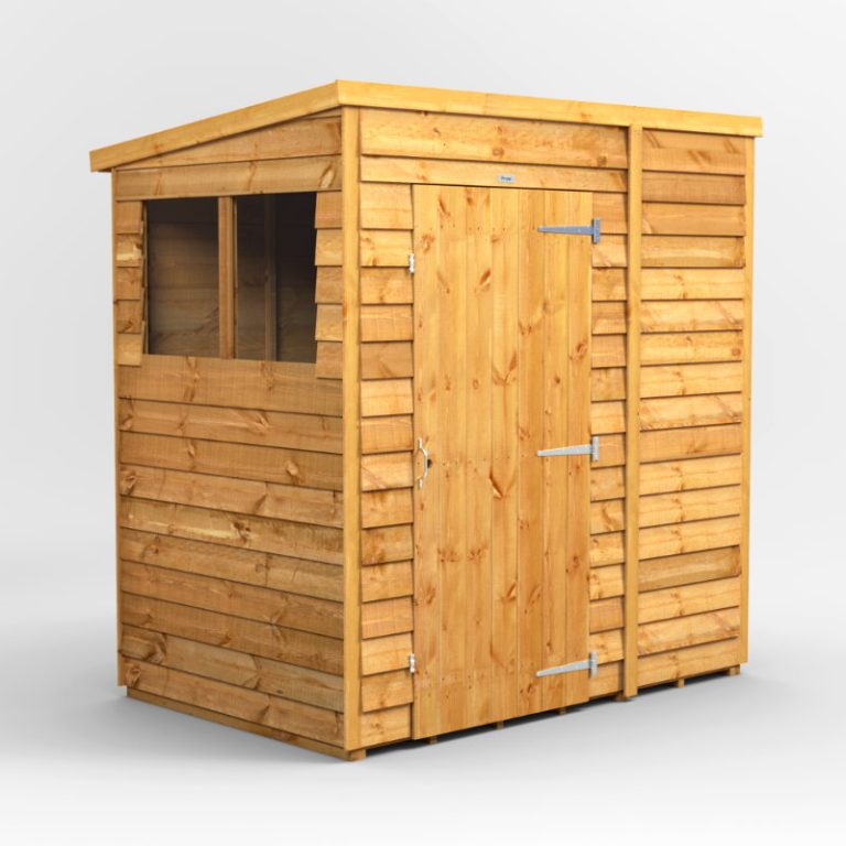 Oren 6' x 4' Overlap Modular Custom Pent Shed