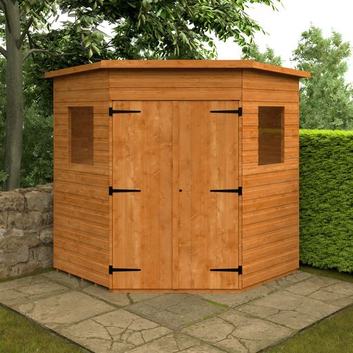 Redlands 6' x 6' Deluxe Shiplap Corner Shed