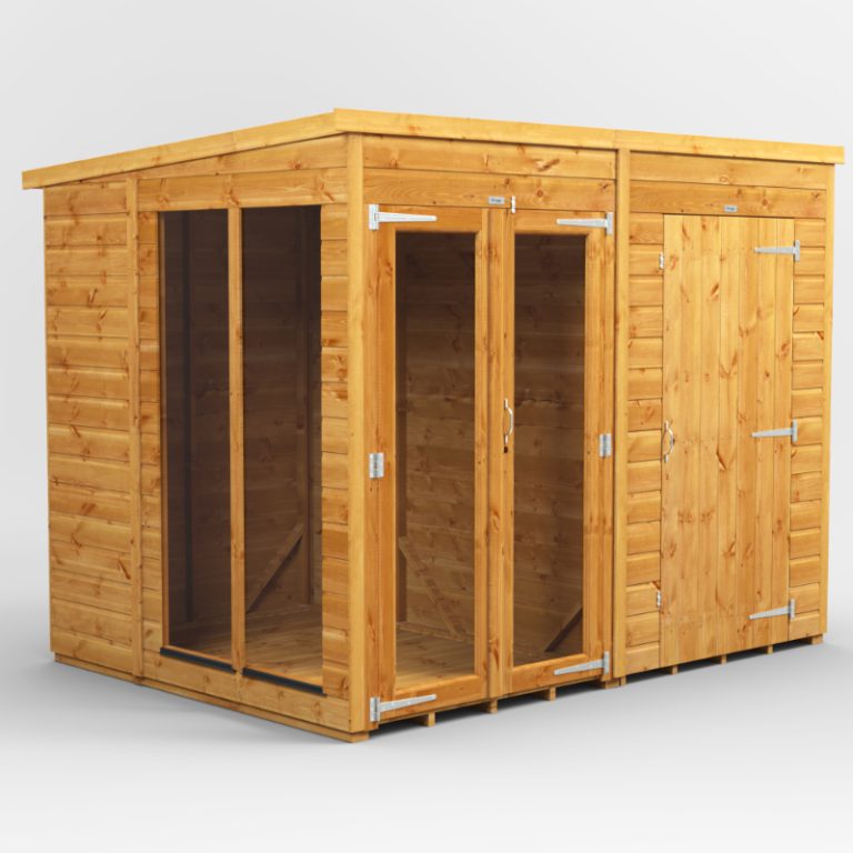 Oren 8' x 6' Pent Combi Summer House with Side Store