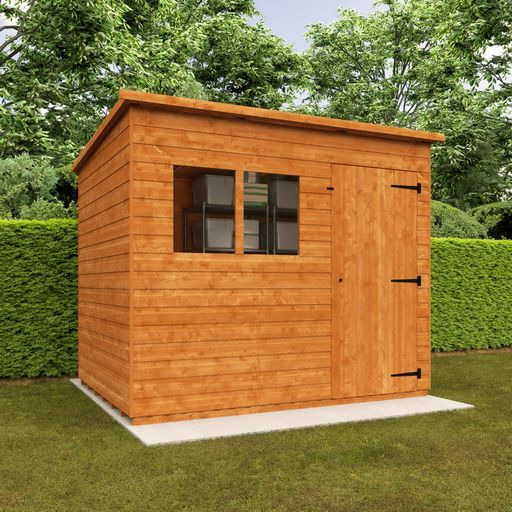 Redlands 8' x 6' Shiplap Pent Shed