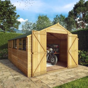 Adley 10' x 15' Double Door Overlap Apex Shed