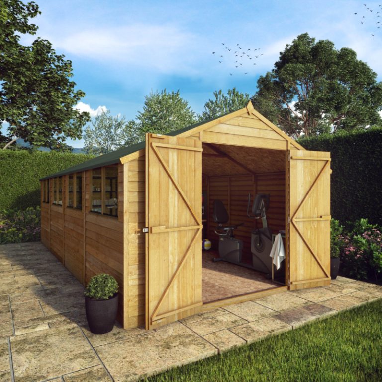 Adley 10' x 20' Double Door Overlap Apex Shed