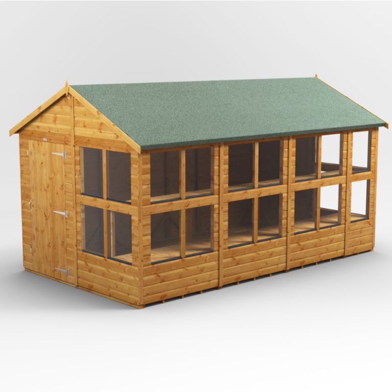 Oren 14' x 8' Shiplap Modular Custom Apex Potting Shed