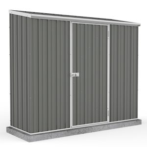 Adley 7' x 3' Grey Titanium Pent Metal Shed