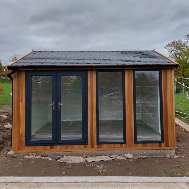 Bards 12' x 8' Portia Bespoke Insulated Garden Room - Cedar