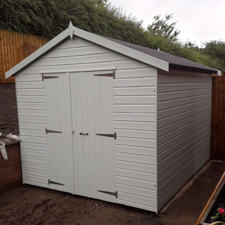 Bards 14' x 8' Custom Apex Security Shed - Tanalised or Pre Painted