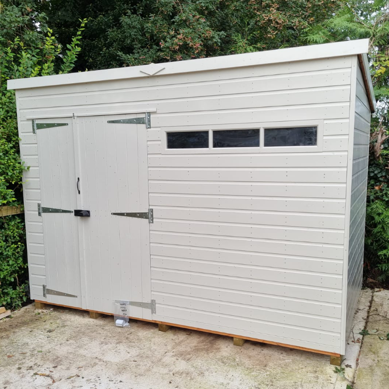 Bards 12' x 10' Custom Pent Security Shed - Tanalised or Pre Painted