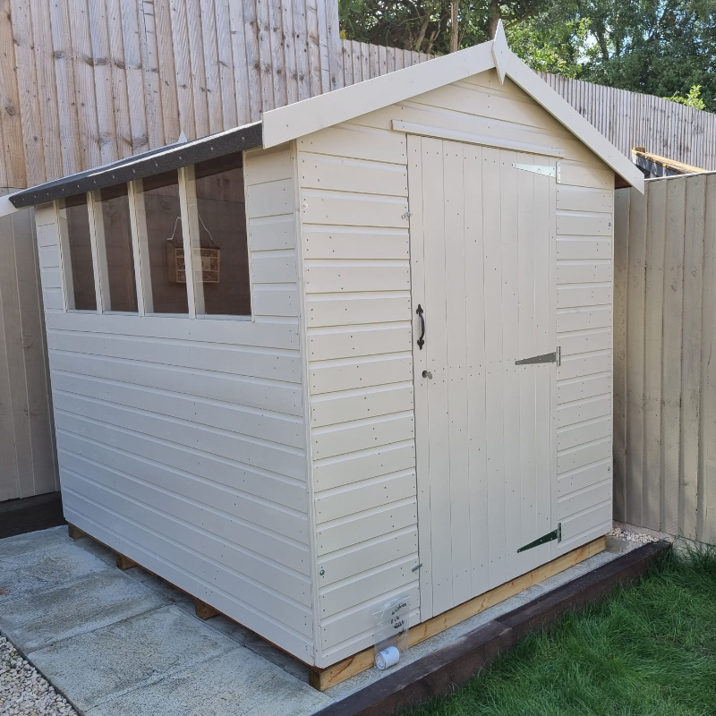 Bards 8' x 10' Supreme Custom Apex Shed - Tanalised or Pre Painted