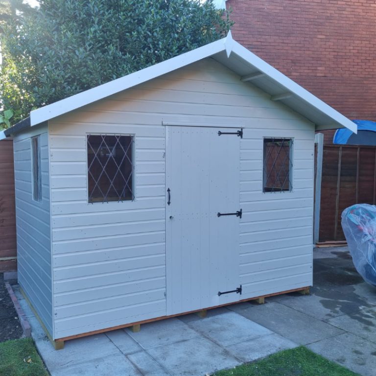 Bards 10' x 10' Supreme Custom Apex Hobby Shed - Tanalised or Pre Painted