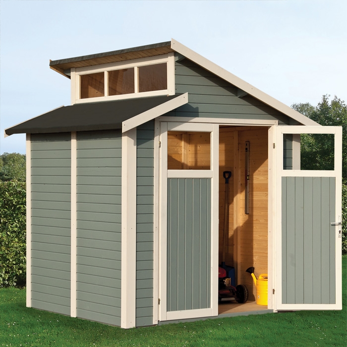 Rowlinson 7' x 7' Skylight Shed - Grey