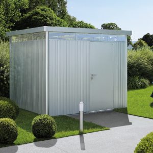 Biohort HighLine Size H4 Premium Metal Shed - Silver