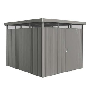 Biohort HighLine Size H5 Premium Metal Shed - Quartz Grey