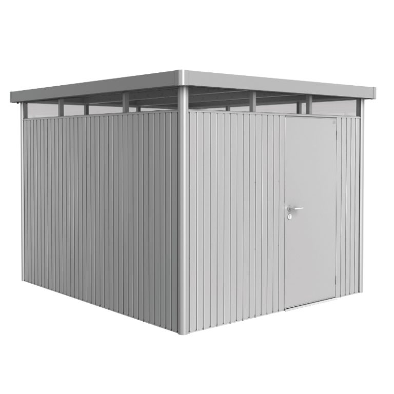Biohort HighLine Size H5 Premium Metal Shed - Silver