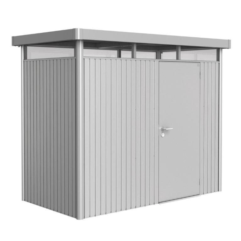 Biohort HighLine Size H1 Premium Metal Shed - Silver