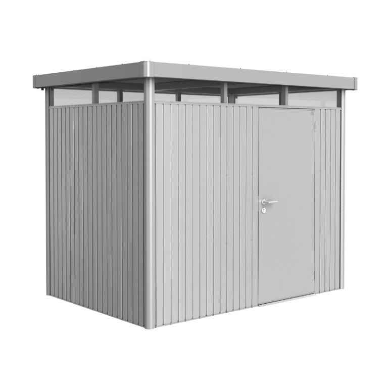 Biohort HighLine Size H2 Premium Metal Shed - Silver