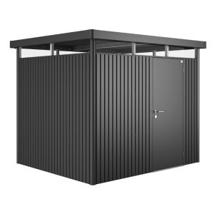 Biohort HighLine Size H3 Premium Metal Shed - Dark Grey