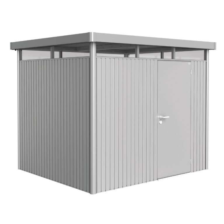 Biohort HighLine Size H3 Premium Metal Shed - Silver