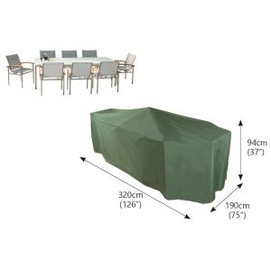 Classic Protector 6000 Rectangular Patio Set Cover - 8/10 Seat - Green