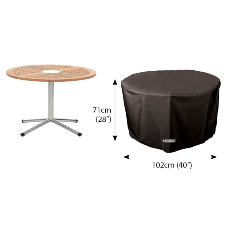 Classic Protector 6000 Circular Table Cover - 4 Seat - Black
