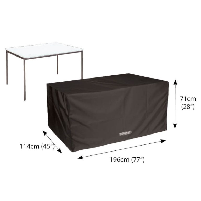 Classic Protector 6000 Rectangular Table Cover - 8 Seat - Black