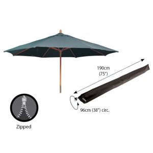 Classic Protector 6000 Extra Large Parasol Cover With Zip - Black