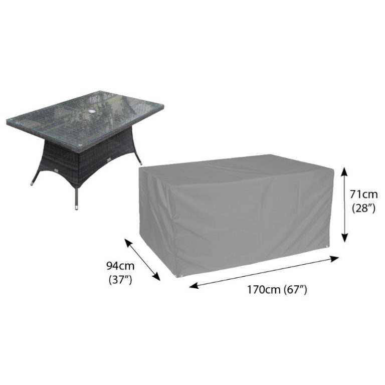 Classic Protector 6000 Rectangular Table Cover - 6 Seat - Grey