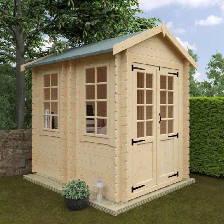 Redlands 6' x 8' Cypress Log Cabin