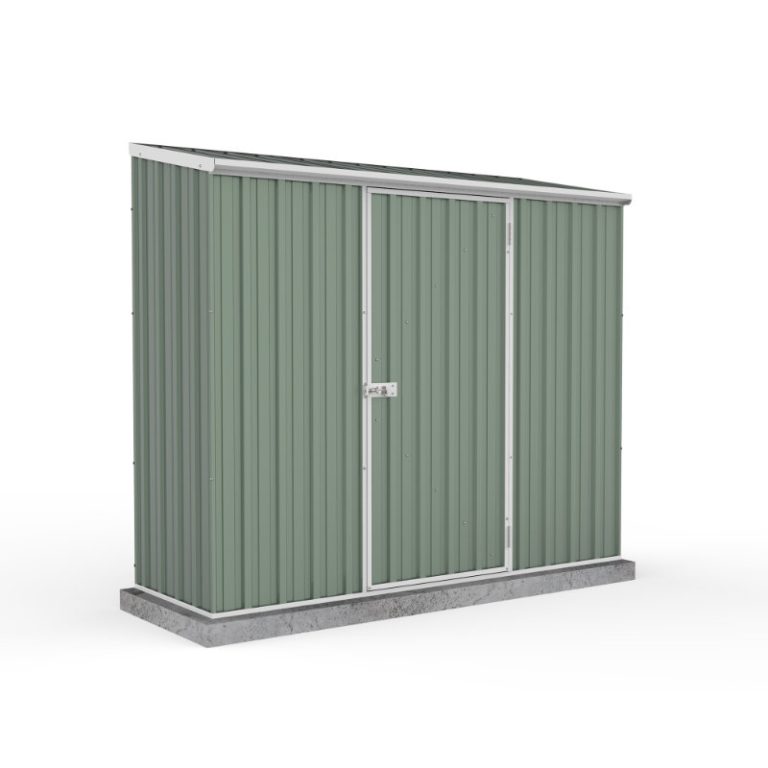 Adley 7' x 3' Green Titanium Pent Metal Shed