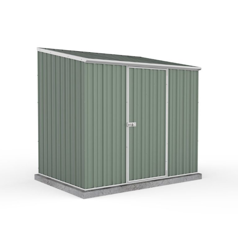 Adley 7' x 5' Green Titanium Pent Metal Shed