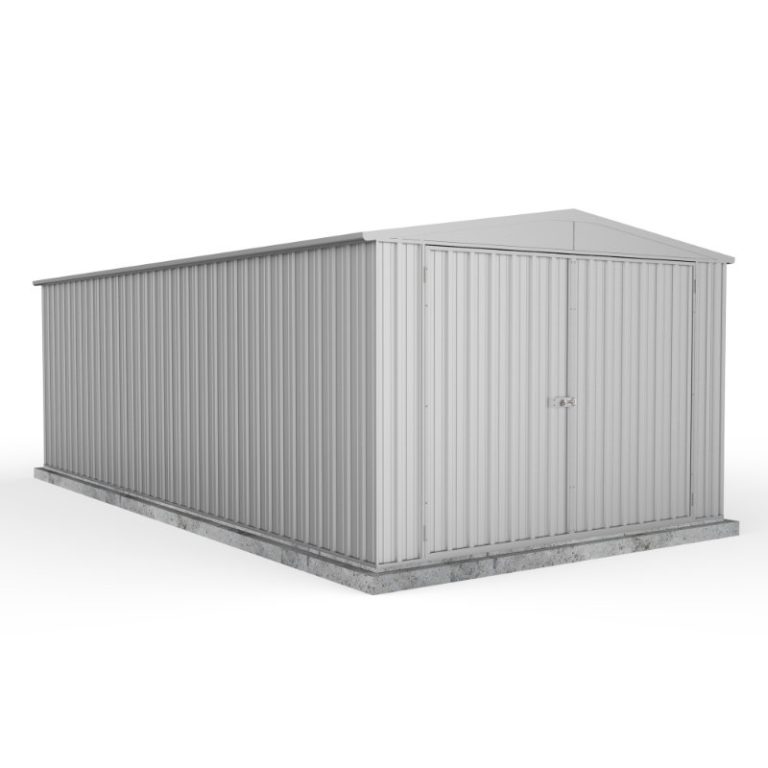 Adley 10' x 20' Double Door Titanium Apex Metal Garage