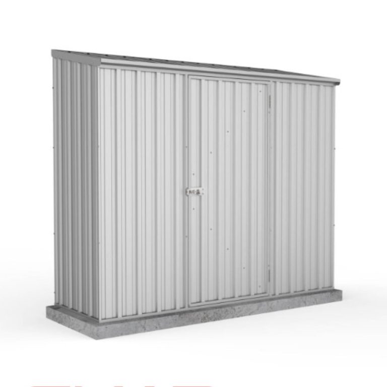 Adley 7' x 3' Titanium Pent Metal Shed