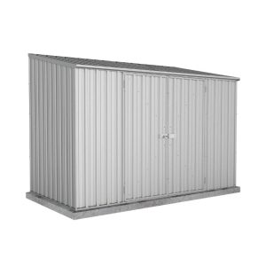 Adley 10' x 5' Double Door Titanium Pent Metal Shed