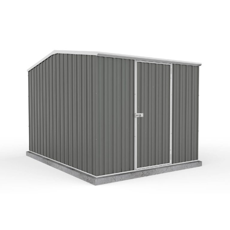 Adley 10' x 7' Monument Titanium Apex Metal Shed