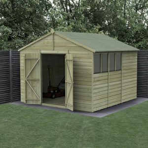 Hartwood 10' x 10' Pressure Treated Double Door Shiplap Apex Shed