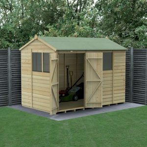 Hartwood 10' x 6' Pressure Treated Double Door Shiplap Reverse Apex Shed