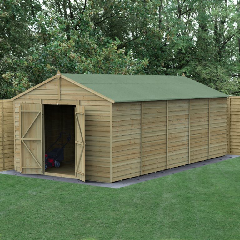 Hartwood Life Time 10' x 20' Double Door Windowless Pressure Treated Overlap Apex Shed