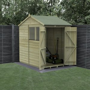 Hartwood 5' x 7' Pressure Treated Double Door Shiplap Reverse Apex Shed
